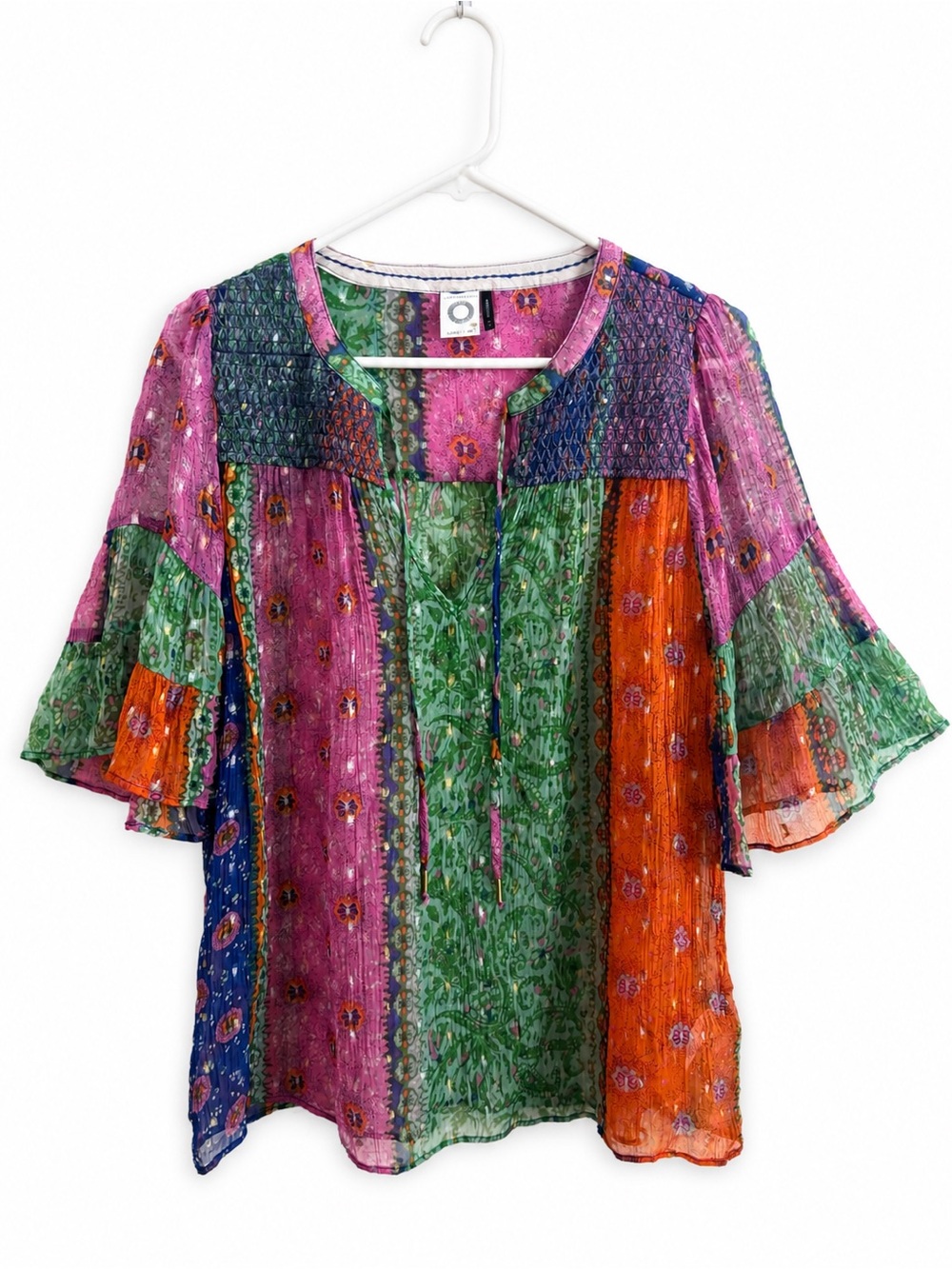 Anthropologie Akemi + Kin Blouse Size XS Antonella Sheer Boho Flowy
